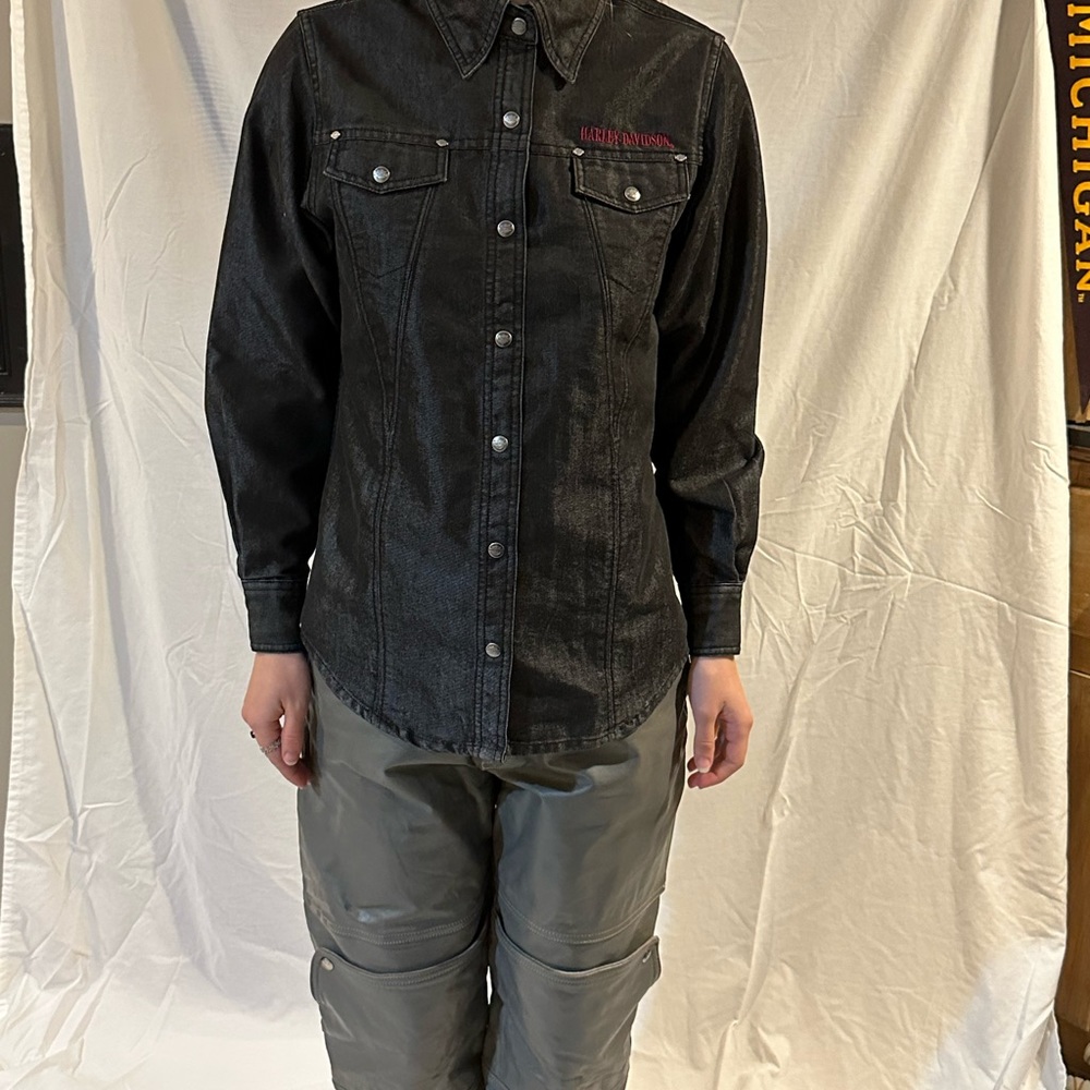 Harley Davidson Button Up Jacket - image 2